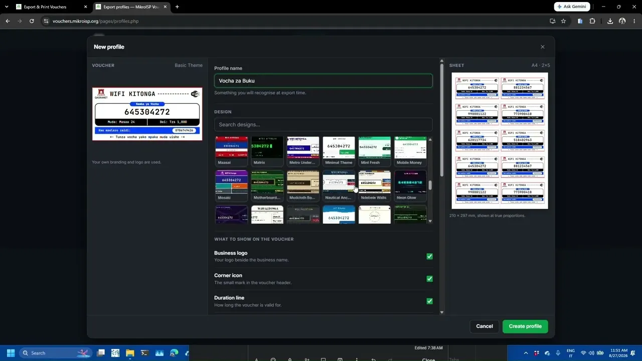 Video walkthrough: exporting vouchers from Excel or CSV to a customised PDF