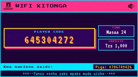 Arcade WiFi voucher design preview