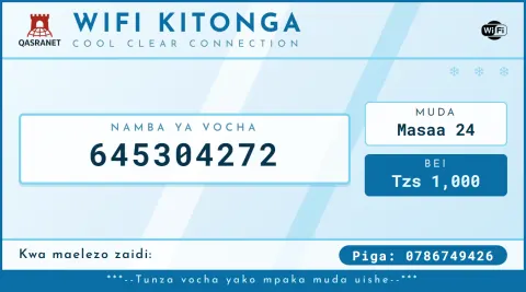 Arctic Ice WiFi voucher design preview