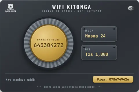 Bank Vault WiFi voucher design preview