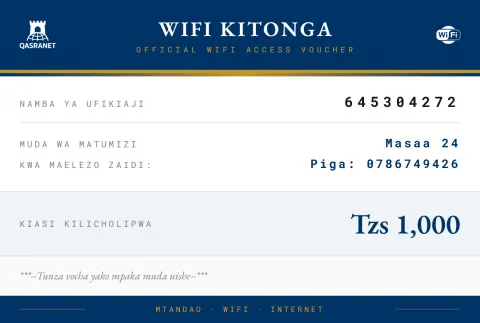 Banking WiFi voucher design preview