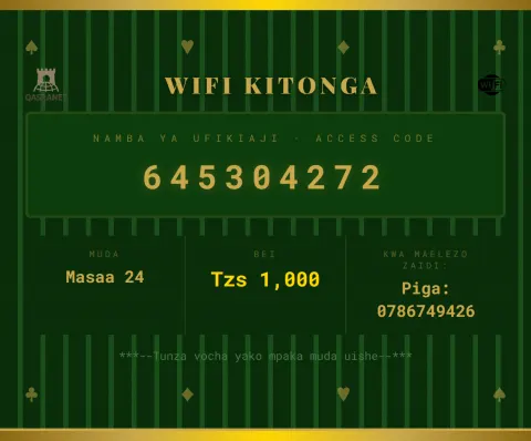 Casino Chip WiFi voucher design preview