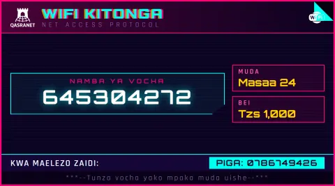 Cyberpunk WiFi voucher design preview