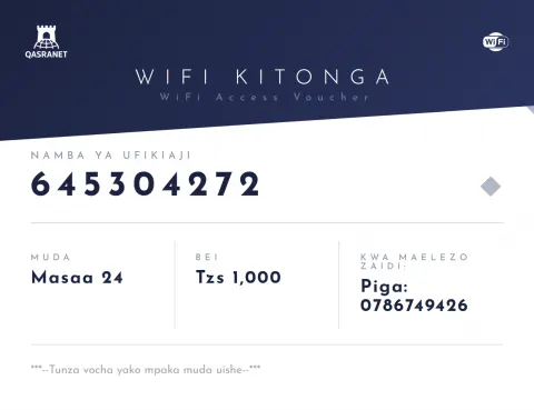 Diamond WiFi voucher design preview