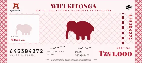 Elephant Note WiFi voucher design preview