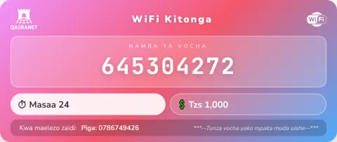 Gradient Card WiFi voucher design preview