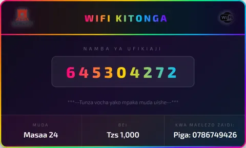 Holographic WiFi voucher design preview