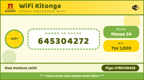 Lemon Citrus WiFi voucher design preview