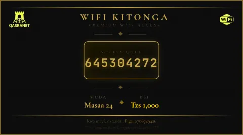 Luxury WiFi voucher design preview