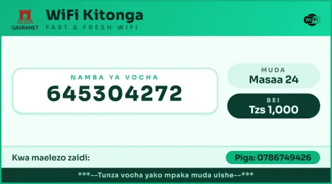 Mint Fresh WiFi voucher design preview