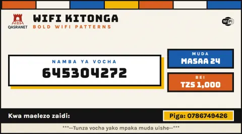 Ndebele Walls WiFi voucher design preview