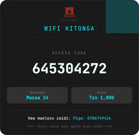 Carbon Neon WiFi voucher design preview