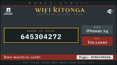 Nordic Rune WiFi voucher design preview