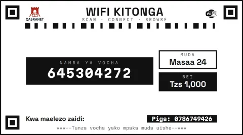 QR Pixel WiFi voucher design preview