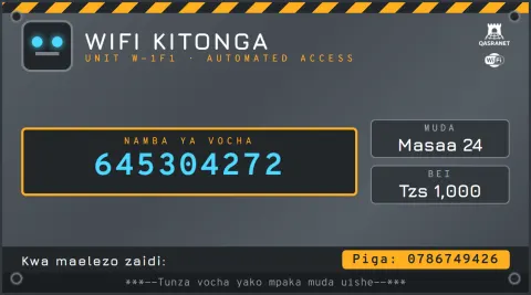 Robot Factory WiFi voucher design preview