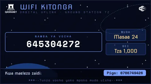 Satellite Orbit WiFi voucher design preview