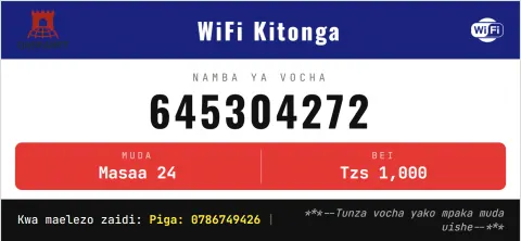 Stripe Theme WiFi voucher design preview