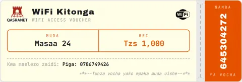 Ticket Theme WiFi voucher design preview