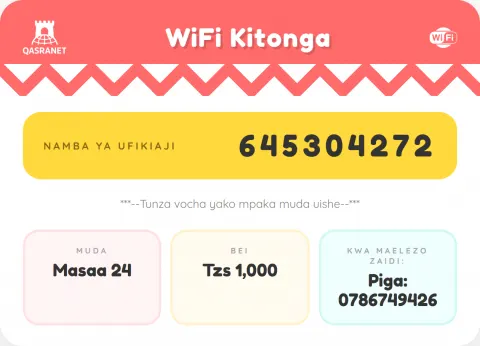 Tropical WiFi voucher design preview