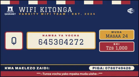 Varsity Letterman WiFi voucher design preview